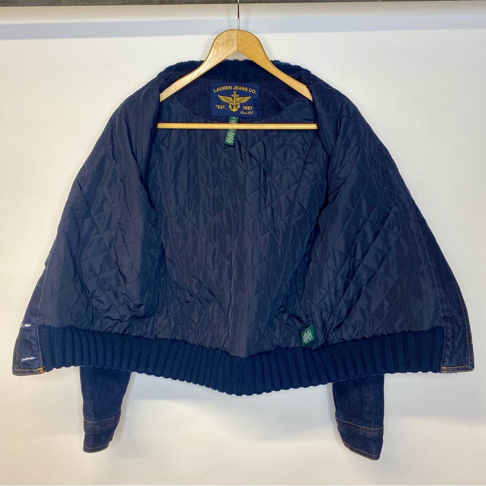 Ralph Lauren quilted denim bomber jacket - Picture 8 of 11